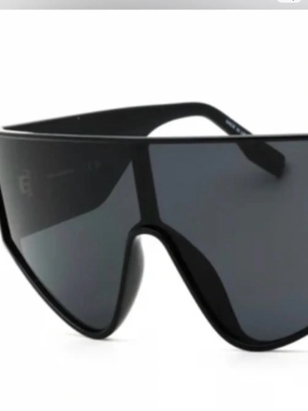 NEW Karl Lagerfeld Black Shield Visor Sunglasses - Picture 5 of 5